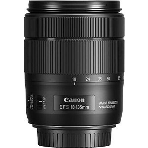 Canon EF-S 18-135 mm F3.5-5.6 IS Nano USM 67 mm filter (geschikt voor Canon EF-S) zwart Tweedehands