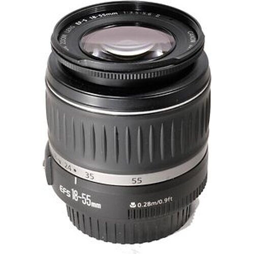 Canon EF-S 18-55 mm F3.5-5.6 II 58 mm filter (geschikt voor Canon EF-S) zwart Tweedehands
