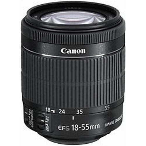 Canon EF-S 18-55 mm F3.5-5.6 IS STM 58 mm filter (geschikt voor Canon EF-S) zwart Tweedehands
