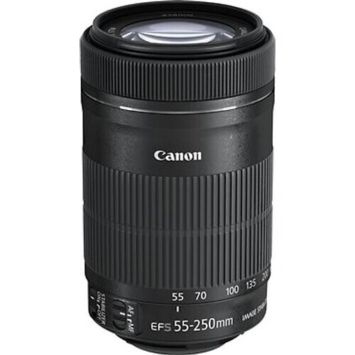 Canon EF-S 55-250 mm F4.0-5.6 IS STM 58 mm filter (geschikt voor Canon EF-S) zwart Tweedehands