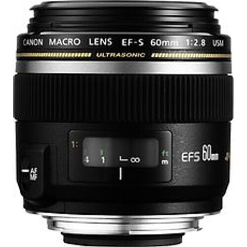 Canon EF-S 60 mm F2.8 USM Macro 52 mm filter (geschikt voor Canon EF-S) zwart Tweedehands