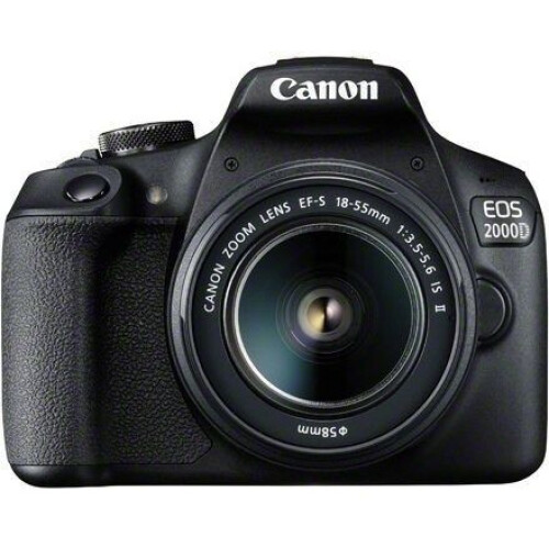 Canon EOS 2000D - DSLR Camera - 24,1Mpx - 18-55mm f/3.5-5.6 IS II - Zwart