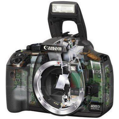 Canon EOS 400D - Digitale Spiegelreflexcamera - 10,1 Megapixel CMOS - 2,5 LCD - 9-punts AF - DIGIC II Tweedehands