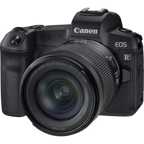 Canon EOS R - MILC - 30,3 MP Dual Pixel CMOS - RF 24-105mm F4-7.1 IS STM - Zwart Tweedehands