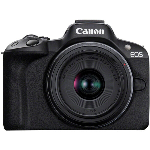 Canon EOS R50 - Systeemcamera - RF-S 18-45mm F4.5-6.3 IS STM - Zwart Tweedehands