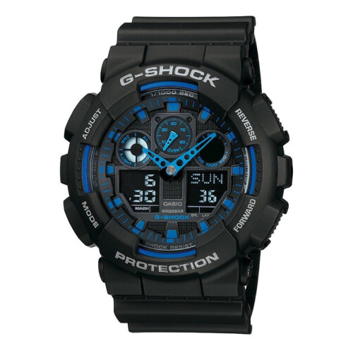 Casio G-Shock GA-100-1A2ER - Herenhorloge - 50 mm - Zwart