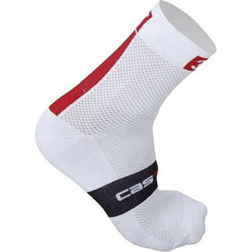 Castelli 3T Team - Fietssokken - Meryl Skinlife® - Wit/Rood