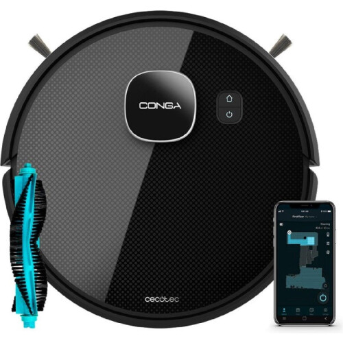 Cecotec Conga Eternal MAX Vital - Robotstofzuiger 3000 Pa - 110 minuten looptijd - Zwart Tweedehands