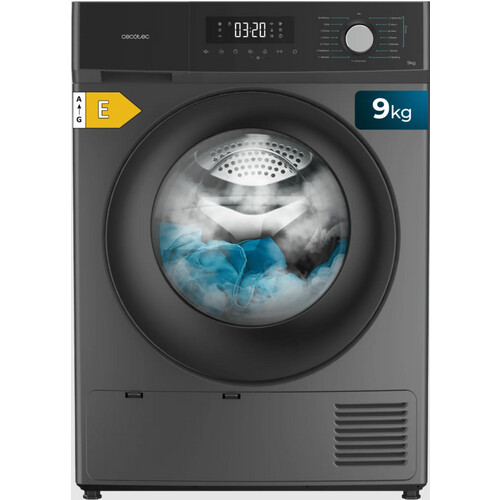 Cecotec Eu01_111258 - Wasdroger - 9 Kg - Energieklasse E - Antraciet | Nieuw (outlet) Tweedehands