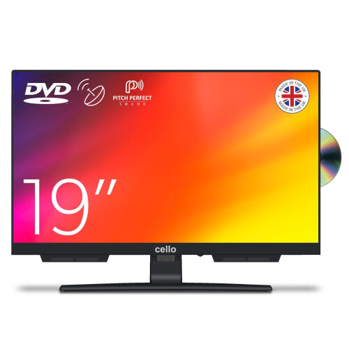 Cello C1924F - TV zonder frame - Gentegreerde DVD-speler Drievoudige tuner DVB-C/-S2/-T2 Pitch Perfect Sound (2024) Tweedehands