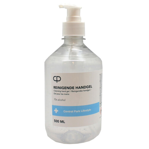 CentralPark Reinigende Handgel - 0,5L - Pompje - 70% Ethanol - Droogt Snel - Plakt Niet