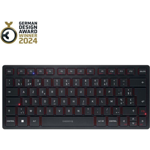 CHERRY KW 9200 MINI - Draadloos Toetsenbord - Bluetooth en RF - Zwart Tweedehands
