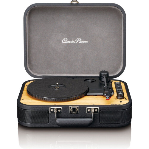 Classic Phono TT-116BK - Retro Kofferplatenspeler - Bluetooth 5.0 - Zwart Tweedehands