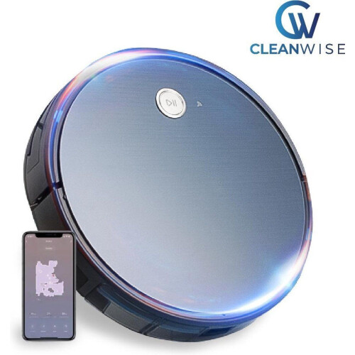 CleanWise D5 Pro - Robotstofzuiger met dweilfunctie - 2700Pa zuigkracht - Zwart