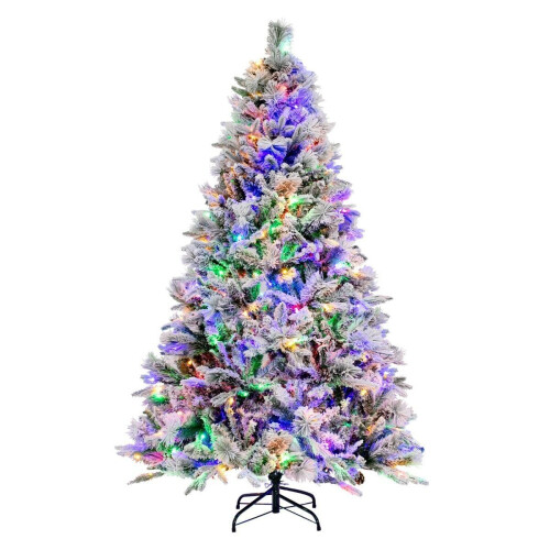 Coast Led-Kerstboom - 180 cm - 850 takpunten 240 LED-lampjes - Groen en Wit Tweedehands