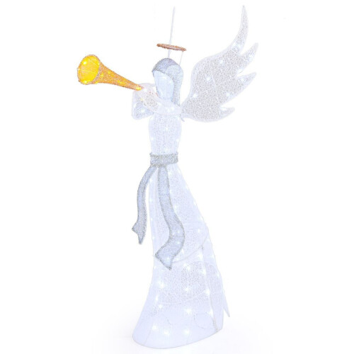 Coast Verlichte Kerstengel - 100 LED - IP44 - 156 cm - Warm&Koel Wit