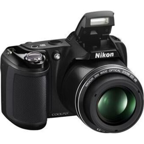 Compactcamera Coolpix L330 - Zwart + Nikon Nikkor 26X Wide Optical Zoom ED VR 4-104 mm f/3.1-5.9 f/3.1-5.9 Tweedehands