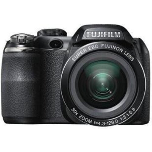 Compactcamera FinePix S4500 - Zwart + Fujifilm Super EBC Fujinon Lens 30x Zoom 4.3-129mm f/3.1-5.9 f/3.1-5.9 Tweedehands