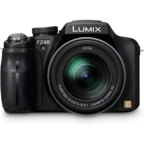 Compactcamera Lumix DMC-FZ48 - Zwart + Panasonic Leica DC Vario-Elmarit 4.5-108mm f/2.8-5.2 ASPH f/2.8-5.2 Tweedehands