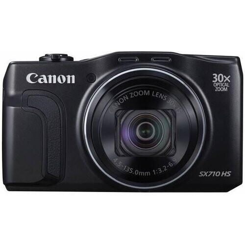 Compactcamera PowerShot SX710 HS - Zwart + Canon 30X IS 25-750mm f/3.2-6.9 f/3.2-6.9 Tweedehands