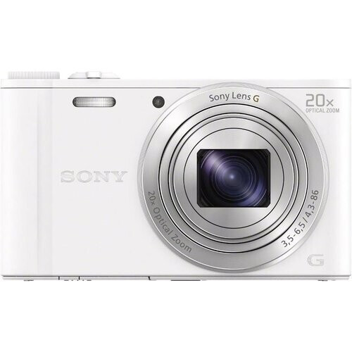 Compactcamera WX-350 - Wit + Sony 20x Optical zoom Lens G f/3.5-6.5 Tweedehands