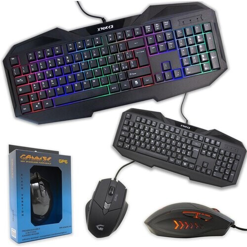 Cortek Toetsenbord QWERTY Italiaans Verlicht XForce Kit Mouse and Keyboard Tweedehands