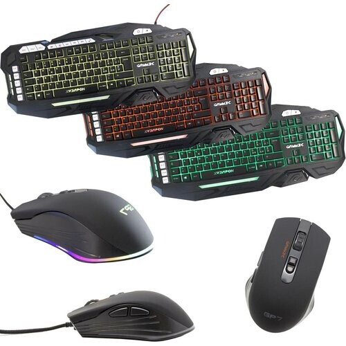 Cortek Toetsenbord QWERTY Italiaans Verlicht XWeapon + GP7 Kit Mouse and Keyboard Tweedehands