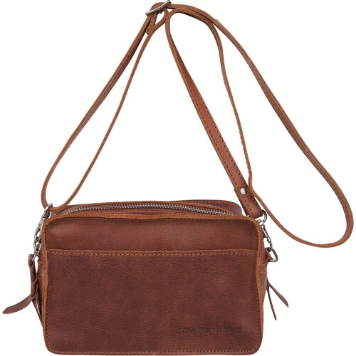 Cowboysbag Folkestone - Crossbodytas - 2 hoofdcompartimenten - Cognac