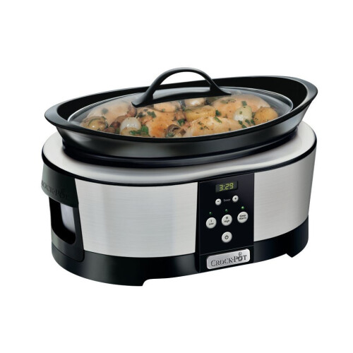 Crock Pot CR605 - Slowcooker - 5.7 liter - Zilver/Zwart