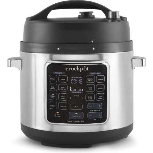 CrockPot Turbo Express CSC062X - Multicooker 14-in-1 - 5,6L RVS/Zwart Tweedehands