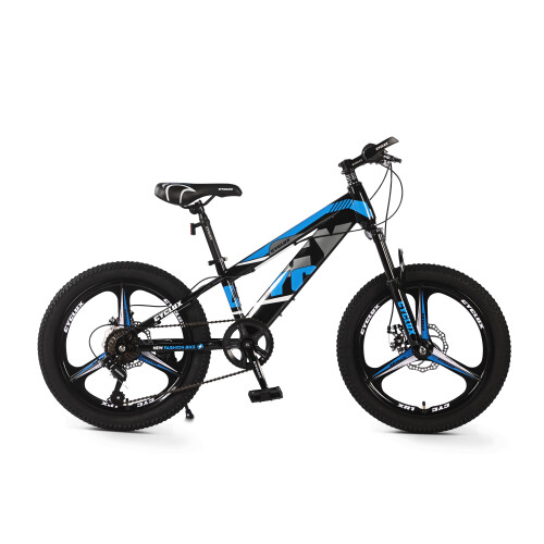 Cyclux New Fashion Bike Jongensfiets Mtb 22 Inch 7 Speed Shimano Blauw