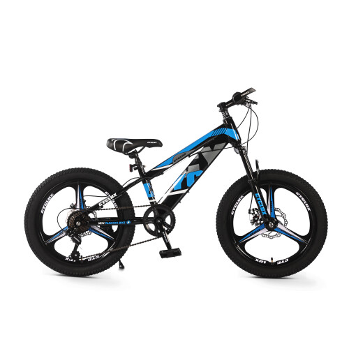 Cyclux New Fashion Bike Jongensfiets Mtb 22 Inch 7 Speed Shimano Blauw
