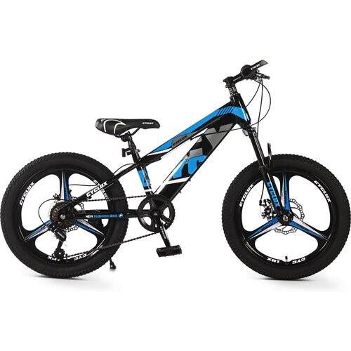 Cyclux New Fashion Bike Jongensfiets Mtb 22 Inch 7 Speed Shimano Blauw Tweedehands