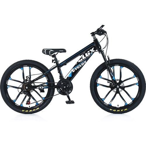 Cyclux Road Bike Jongensfiets Mtb 24 Inch 21 Speed Shimano Blauw | Nieuw (outlet)