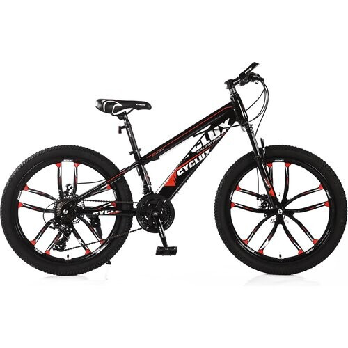 Cyclux Road Bike Jongensfiets Mtb 24 Inch 21 Speed Shimano Oranje