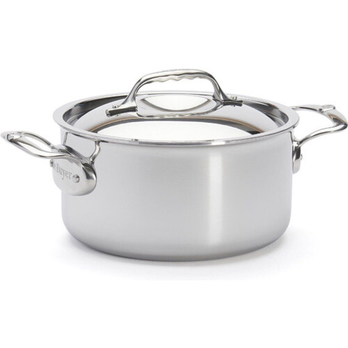 De Buyer Affinity Braadpan - Ø 20cm - Rvs - Deksel inbegrepen Tweedehands