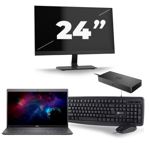 Dell Latitude 3301 - Intel Core i5-8e Generatie - 13 inch - 8GB RAM - 256GB SSD - Windows 11 + 1x 24 inch Monitor Tweedehands