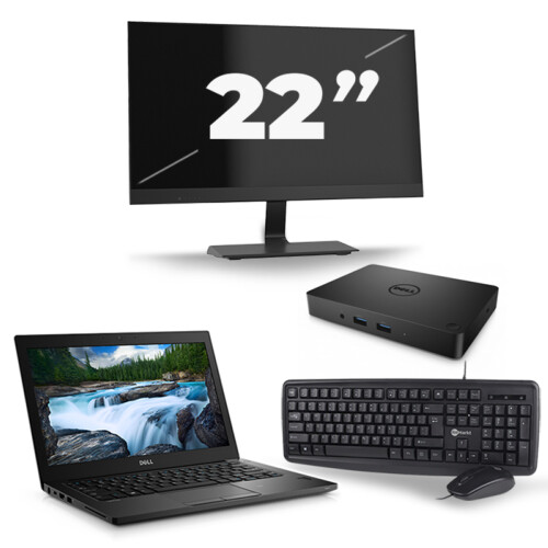 Dell Latitude 3400 - Intel Core i3-8e Generatie - 14 inch - 8GB RAM - 256GB SSD - Windows 11 + 1x 22 inch Monitor Tweedehands