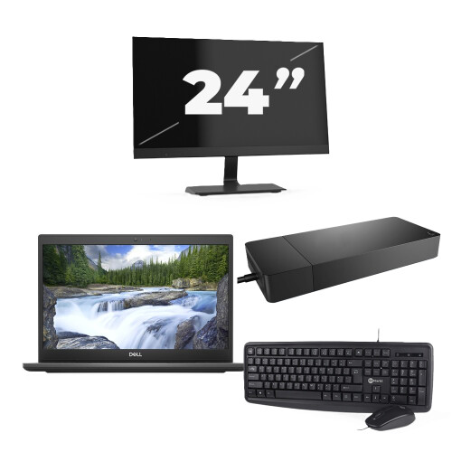 Dell Latitude 3420 - Intel Core i3-11e Generatie - 14 inch - 8GB RAM - 256GB SSD - Windows 11 Home + 1x 24 inch Monitor Tweedehands