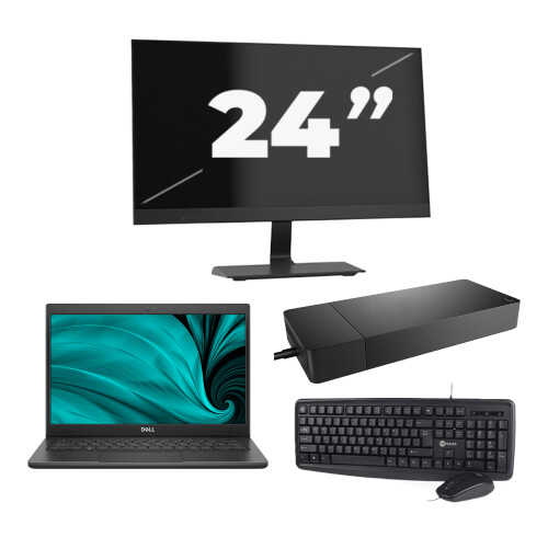 Dell Latitude 3420 - Intel Core i3-11e Generatie - 14 inch - 8GB RAM - 256GB SSD - Windows 11 Home + 1x 24 inch Monitor Tweedehands