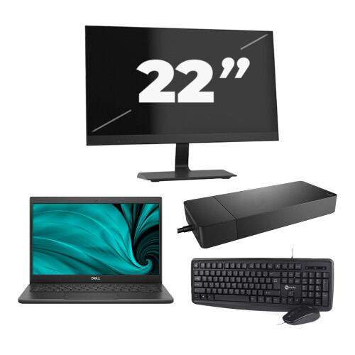 Dell Latitude 3420 - Intel Core i3-11e Generatie - 14 inch - 16GB RAM - 512GB SSD - Windows 11 Home + 1x 22 inch Monitor Tweedehands