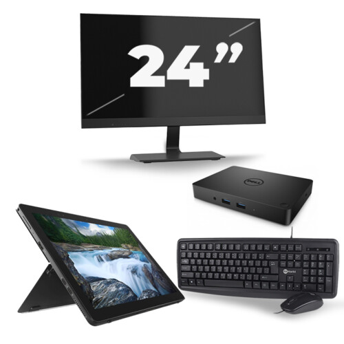Dell Latitude 5290 - Intel Core i5-7e Generatie - 12 inch - 8GB RAM - 256GB SSD - Windows 11 + 1x 24 inch Monitor Tweedehands