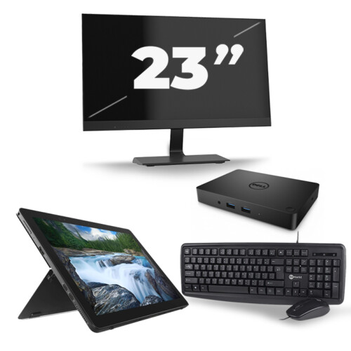 Dell Latitude 5290 - Intel Core i5-7e Generatie - 12 inch - 8GB RAM - 256GB SSD - Windows 11 + 1x 23 inch Monitor Tweedehands