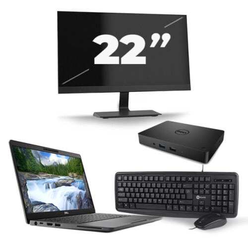 Dell Latitude 5300 - Intel Core i7-8e Generatie - 13 inch - 16GB RAM - 256GB SSD - Windows 11 + 1x 22 inch Monitor Tweedehands