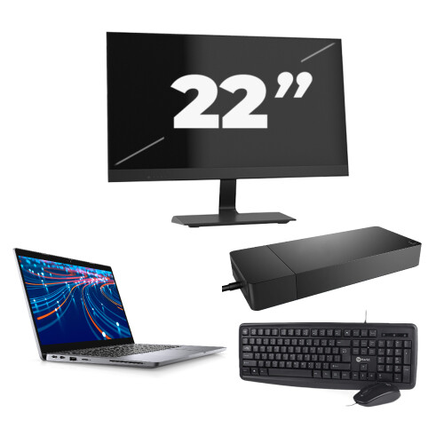 Dell Latitude 5320 - Intel Core i5-11e Generatie - 13 inch - 16GB RAM - 256GB SSD - Windows 11 Home + 1x 22 inch Monitor Tweedehands