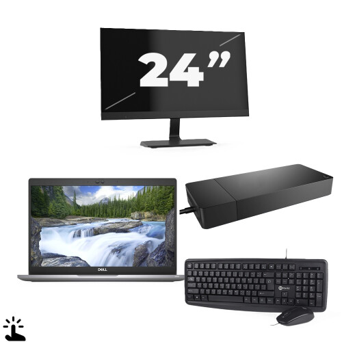 Dell Latitude 5320 - Intel Core i5-11e Generatie - 13 inch - Touch - 16GB RAM - 256GB SSD - Windows 11 Home + 1x 24 inch Monitor Tweedehands