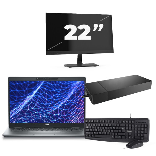 Dell Latitude 5330 - Intel Core i7-12e Generatie - 13 inch - 16GB RAM - 256GB SSD - Windows 11 Home + 1x 22 inch Monitor Tweedehands