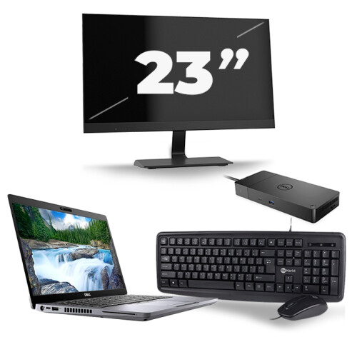 Dell Latitude 5410 - Intel Core i7-10e Generatie - 14 inch - 8GB RAM - 256GB SSD - Windows 11 + 1x 23 inch Monitor Tweedehands