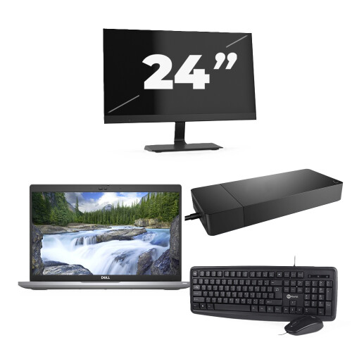 Dell Latitude 5420 - Intel Core i3-11e Generatie - 14 inch - 8GB RAM - 256GB SSD - Windows 11 Home + 1x 24 inch Monitor Tweedehands