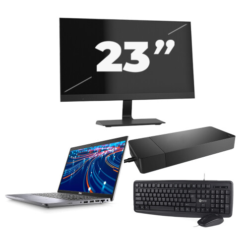 Dell Latitude 5420 - Intel Core i3-11e Generatie - 14 inch - 8GB RAM - 256GB SSD - Windows 11 Home + 1x 23 inch Monitor Tweedehands